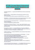 ATI RN Concept-Based Assessment Level 3 Study Guide Questions and Answers