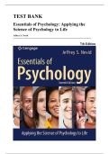 Test Bank &mdash; Essentials of Psychology&colon; Applying the Science of Psychology to Life&comma; 7th Edition &lpar;Nevid&comma; 2026&rpar;&comma; Chapters 1-15 &vert; All Chapters Covered