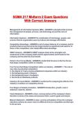 SGMA 217 Midterm 2 Exam Questions With Correct Answers