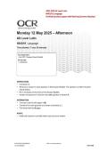 2025 OCR AS Level Latin H043-01 Language Verified Question Paper With Marking Scheme Attached 2025&sol; 2026