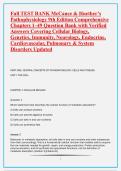 Full TEST BANK McCance & Huether&rsquo;s Pathophysiology 9th Edition Comprehensive Chapters 1&ndash;49&period;pdf