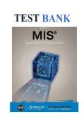 Test Bank for Management Information Systems&comma; 9th Edition by Hossein Bidgoli &vert; Complete Chapters &vert; Verified Questions & Answers &vert; MIS Exam Prep&NewLine;&NewLine;