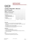 2025 OCR AS Level Geography H081-01 Landscape and Place Verified Question Paper With Marking Scheme and Solution 2025&sol; 2026