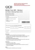 2025 OCR A Level Physics B &lpar;Advancing Physics&rpar; H557-02 Scientific Literacy in Physics Verified Question Paper With Marking Scheme and Solution 2025&sol; 2026