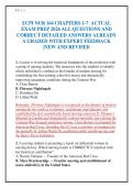 ECPI NUR 164 CHAPTERS 1-7 ACTUAL&NewLine;EXAM PREP 2026 ALL QUESTIONS AND&NewLine;CORRECT DETAILED ANSWERS ALREADY&NewLine;A GRADED WITH EXPERT FEEDBACK&NewLine;&vert;NEW AND REVISED