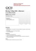 2025 OCR A Level Media Studies H409-01 Media Messages Verified Question Paper With Marking Scheme and Solution 2025&sol; 2026