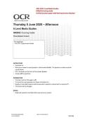 2025 OCR A Level Media Studies H409-02 Evolving Media Verified Question Paper With Marking Scheme and Solution 2025&sol; 2026