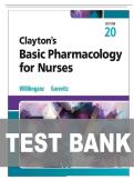 TEST BANK FOR Clayton&rsquo;s Basic Pharmacology for Nurses 20th Edition by Michelle J&period; Willihnganz&comma; Samuel L&period; Gurevitz ISBN&colon; 978-0443126994 COMPLETE GUIDE ALL CHAPTERS COVERED 100&percnt; VERIFIED A&plus; GRADE ASSURED&excl;&excl;&excl;&excl;&excl;NEW LATEST UPDATE&excl;&excl;&excl;&excl;&excl;&excl;