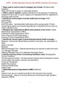 CSPR - Certified Specialist Payment Rep &lpar;HFMA&rpar; Questions and Answers