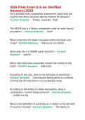 ISSA Final Exam Q & As &lpar;Verified Answers&rpar; 2026&period;