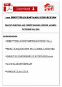 2026 PIPEFITTER JOURNEYMAN LICENSURE EXAM PRACTICE QUESTIONS AND CORRECT ANSWERS &lpar;VERIFIED ANSWERS&rpar; RATIONALES 2026 Q&A 