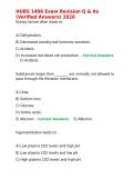 HUBS 1406 Exam Revision Q & As &lpar;Verified Answers&rpar; 2026