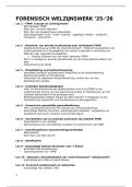 Samenvatting Forensisch Welzijnswerk - VUB
