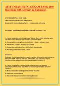 ATI FUNDAMENTALS EXAM BANK 200&plus; Questions with Answers & Rationales