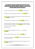 NCC INPATIENT OBSTETRIC NURSING CERTIFICATION &vert;ACTUAL QUESTIONS AND VERIFIED ANSWERS &vert;GRADED A&plus; &vert;PASS ON FIRST ATTEMPT&vert;BRAND NEW 2026 UPDATE&excl;&excl;&excl;&excl;&excl;