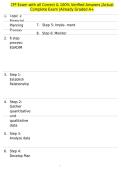 CFP Exam with all Correct & 100&percnt; Verified Answers &vert;Actual Complete Exam &vert;Already Graded A&plus;