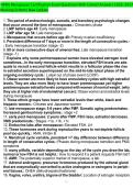 NAMs Menopause Certification Exam Questions With Correct Answers 2026-2027