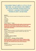 PARAMEDIC FISDAP AIRWAY ACTUAL EXAM&NewLine;PREP 2026 ALL QUESTIONS AND CORRECT&NewLine;DETAILED ANSWERS WITH RATIONALES&NewLine;ALREADY A GRADED WITH EXPERT&NewLine;FEEDBACK &vert;NEW AND REVISED