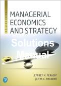 Solutions Manual Managerial Economics and Strategy 3rd Edition By Jeffrey Perloff&comma; James Brander Chapters 2-17