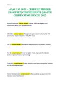 AAAE C&period;M&period; 2026 &ndash; CERTIFIED MEMBER&NewLine;EXAM PREP&vert; COMPREHENSIVE Q&A FOR&NewLine;CERTIFICATION SUCCESS 2025
