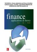 TEST BANK For  Finance&colon; Applications and Theory  4th Edition &NewLine;by Marcia Cornett &comma; Troy Adair &comma; John NofsingerISBN NO&colon; 978&NewLine;1259691416 ALL CHAPTERS Included 1-20