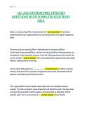 CLC-222 CONTRACTING-UPDATED&NewLine;QUESTIONS WITH COMPLETE SOLUTIONS&NewLine;2026