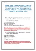 68W LPC &lpar;LINE PARAMEDIC CERTIFICATION&rpar;&NewLine;COMPREHENSIVE ACTUAL EXAM PREP 2026&NewLine;ALL QUESTIONS AND CORRECT DETAILED&NewLine;ANSWERS ALREADY A GRADED WITH EXPERT&NewLine;FEEDBACK &vert;NEW AND REVISED