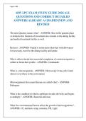 68W LPC EXAM STUDY GUIDE 2026 ALL&NewLine;QUESTIONS AND CORRECT DETAILED&NewLine;ANSWERS ALREADY A GRADED &vert;NEW AND&NewLine;REVISED