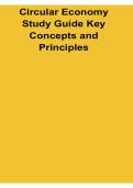 Circular Economy Study Guide Key Concepts and Principles With Practice Questions and Solution 2025&sol; 2026