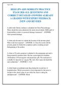 HESI LPN-ADN MOBILITY PRACTICE&NewLine;EXAM 2026 ALL QUESTIONS AND&NewLine;CORRECT DETAILED ANSWERS ALREADY&NewLine;A GRADED WITH EXPERT FEEDBACK&NewLine;&vert;NEW AND REVISED