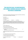 TMC Practice Exam &lpar;150 Questions&rpar; with Correct Answers 2026&sol;2027 &ndash; Complete Respiratory Care Certification Study Guide