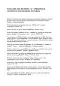 AVSC 3090 AIRLINE DISPATCH OPERATIONS QUESTIONS AND VERIFIED ANSWERS
