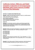 California Cabinet&comma; Millwork&comma; and Finish Carpentry Contractor &lpar;C-6&rpar; License Exam Questions And Correct