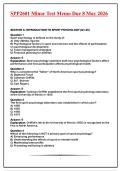 SPP2601 Minor Test Memo Due 8 May 2026&period;