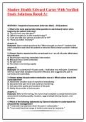Shadow Health Edward Carter With Verified Study Solutions Rated A&plus;