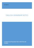 English Grammar Notes with MCQs &vert; VMBO Engels &vert; 2025&sol;2026