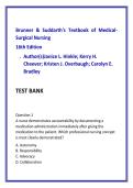 Medical Surgical Nursing Test Bank &vert; Brunner & Suddarth 16th Edition Exam Prep & NCLEX Practice Questions