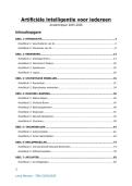 Volledige samenvatting Artifici&euml;le Intelligentie voor iedereen &lpar;2025&sol;2026&rpar;