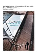 TEST BANK For Finance for Non-Financial Managers&comma; 7th Edition by Pierre &NewLine;Bergeron ISBN NO&colon; 978-0176530839 ALL  &NewLine;CHAPTERS COVERED 1-12&period;