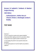 Medical Surgical Nursing Test Bank &vert; Brunner & Suddarth 16th Edition &vert; NCLEX Review & Exam Prep Questions
