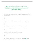 PCC Practice Exam Questions and Correct Detailed Answers &lpar;Verified Answers&rpar; Graded A&plus;&vert; New Update 2026&sol;27 