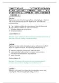 NIGHTINGALE&NewLine;PATHOPHYSIOLOGY&NewLine;EXAM &vert;&lpar;LATEST UPDATE 2024 &sol; 2025&rpar;&NewLine;QUESTIONS & ANSWERS&vert; 100&percnt; CORRECT&NewLine;&vert; GRADEA&plus;