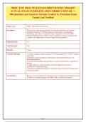 NBRC TMC Practice Exam Prep 2026&sol;2027&colon; Actual Exam Complete Study Guide&comma; Questions & Correct Answers for CRT&sol;RRT Success