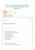 PFCCS Exam 3 Questions and Correct Detailed Answers &lpar;Verified Answers&rpar; Graded A&plus;&vert; New Update 2026&sol;27 