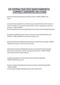 CP-FS Practice Test Exam 3-5 &lpar;2025&sol;2026&rpar;&comma; Food Safety Certification&comma; Exam Questions and Answers&NewLine;