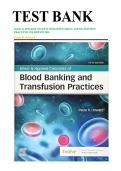 TEST BANK &NewLine;BASIC & APPLIED CONCEPTS OF BLOOD BANKING AND TRANSFUSION &NewLine;PRACTICES 5TH EDITION 2026 
