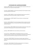 AP PSYCHOLOGY UNIT 1 QUESTIONS AND ANSWERS