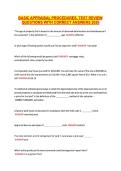 BASIC APPRAISAL PROCEDURES&comma; TEST REVIEW &NewLine;QUESTIONS WITH CORRECT ANSWERS 2026 