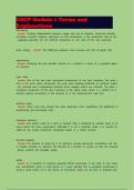 CSCP Module 1 Terms and Explanations