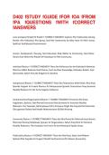 D402 Study Guide for OA from PA&colon; UPDATED QUESTIONS AND ANSWERS GUARANTEED A&plus; 2025&excl;&excl;&excl;&excl;&NewLine;
